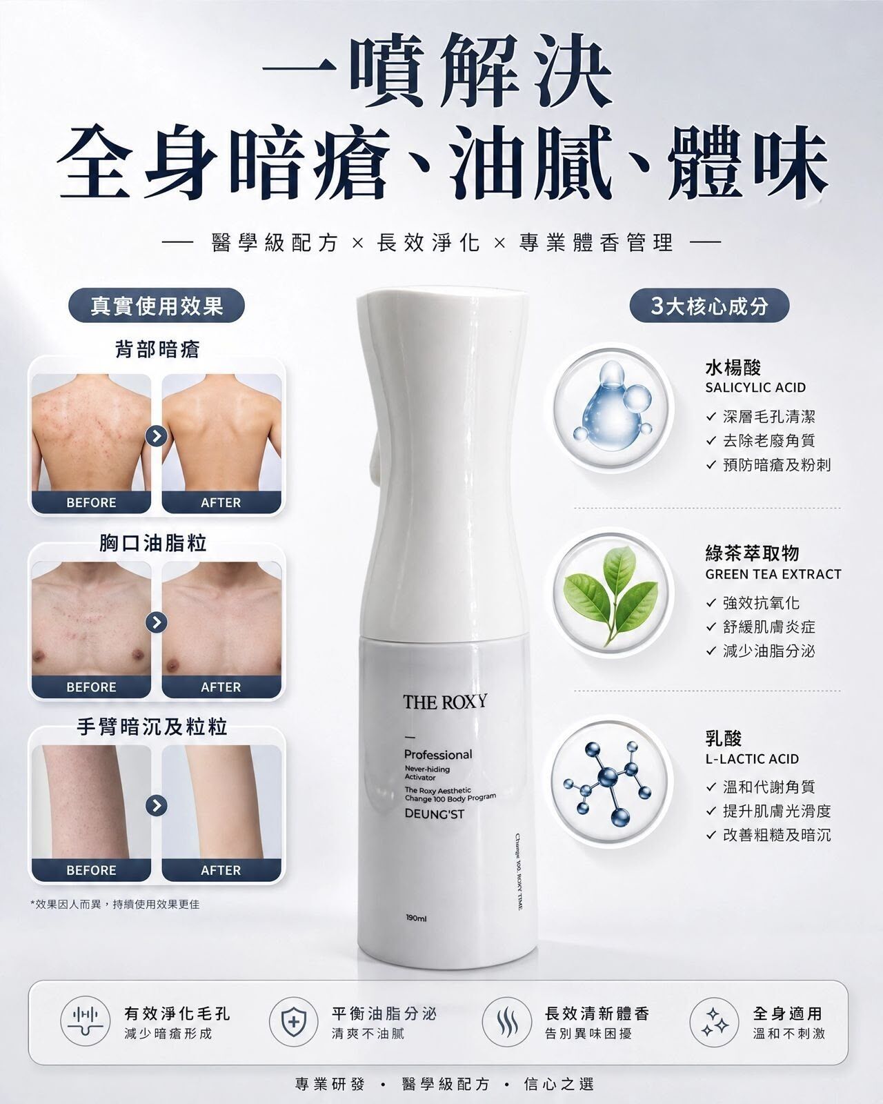 The Roxy Aesthetic  Change 100 Body Program DEUNG'ST 190ml（貨期截單後兩個月）