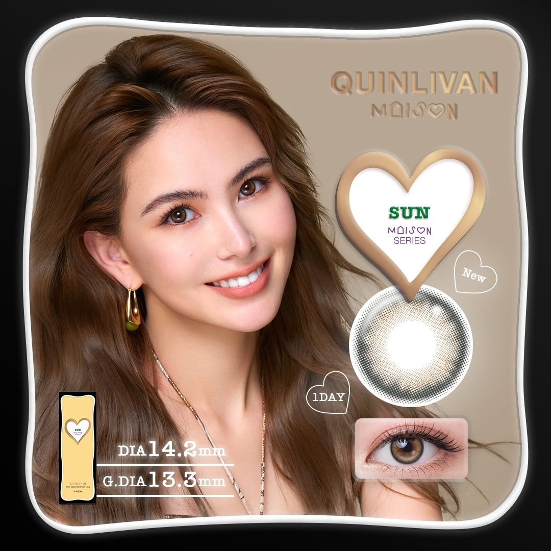 QUINLIVAN Maison Series Color Contact Lens 1Day -Sun 10pcs/box