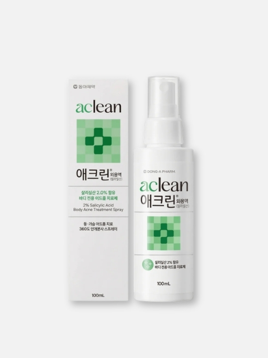 [身體袪痘]韓國Aclean Spray身體祛痘噴霧100ml｜進口正貨