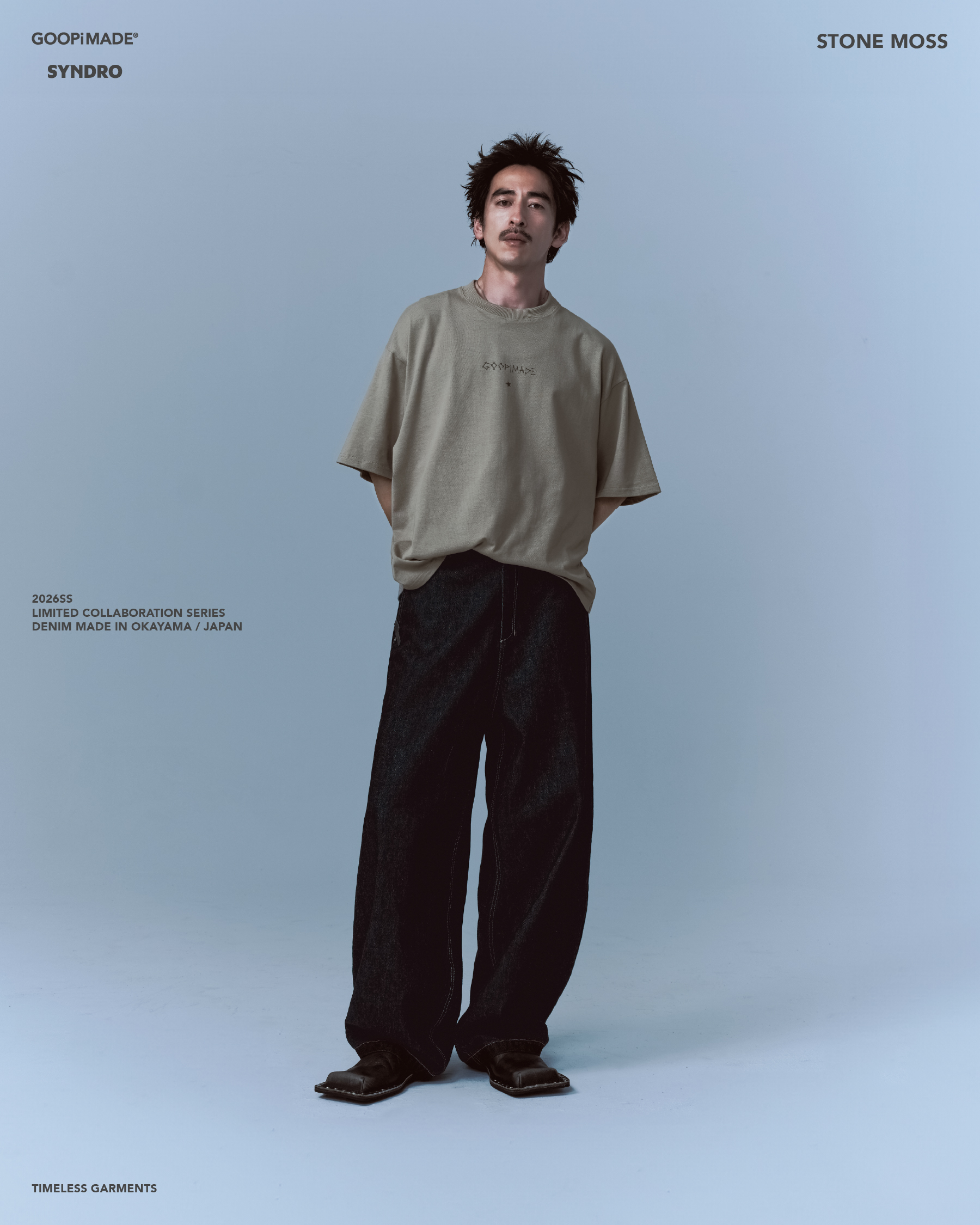 GOOPiMADE 01T-SYNC 荊棘圖像短袖 - Beige