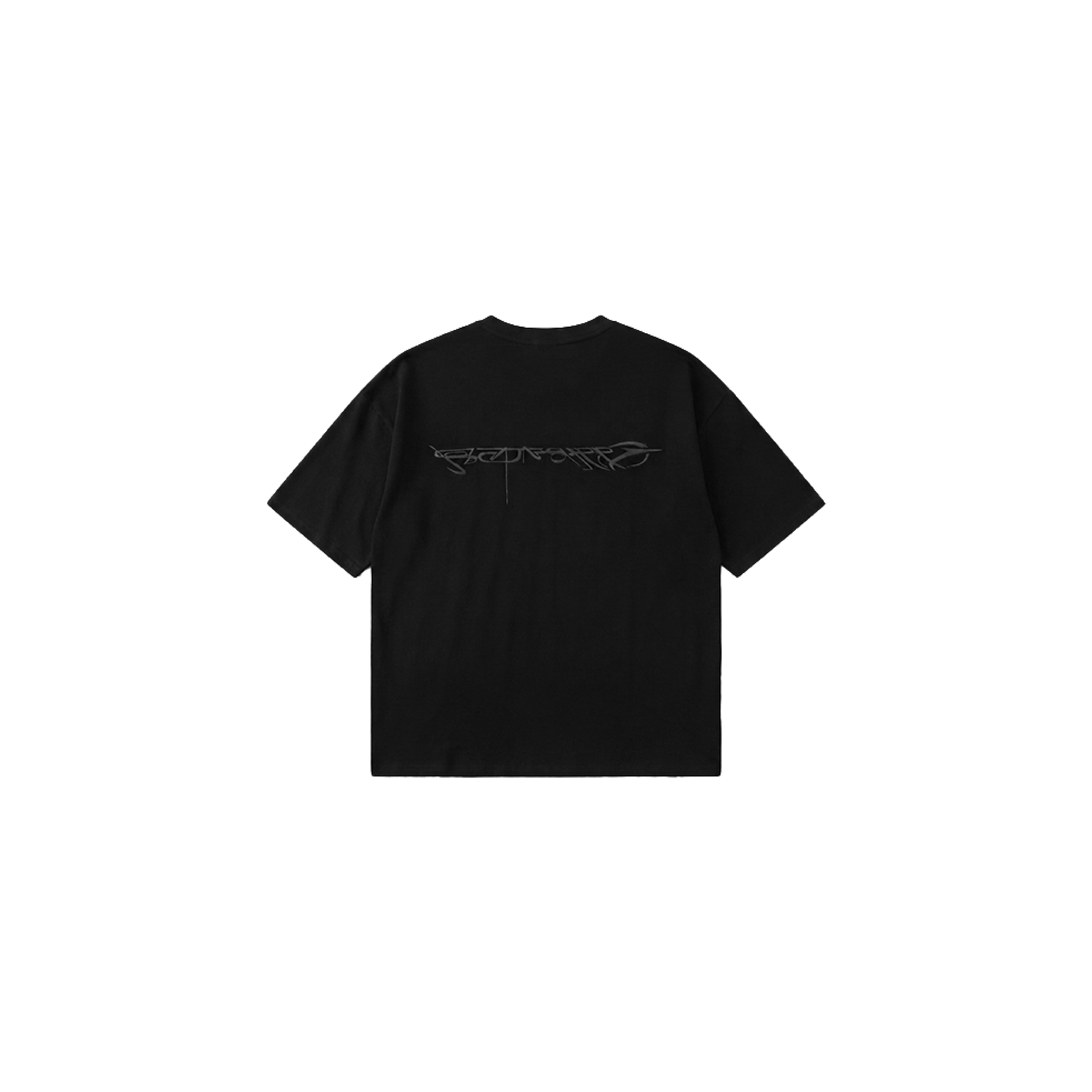 Jobdatasheet D42 Black Unique Graphic Embroidered Tee