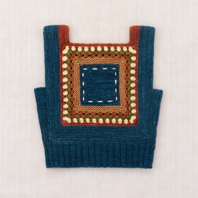 Misha & Puff 幾何圖案編織背心 Running Stitch Tank - Marine Blue