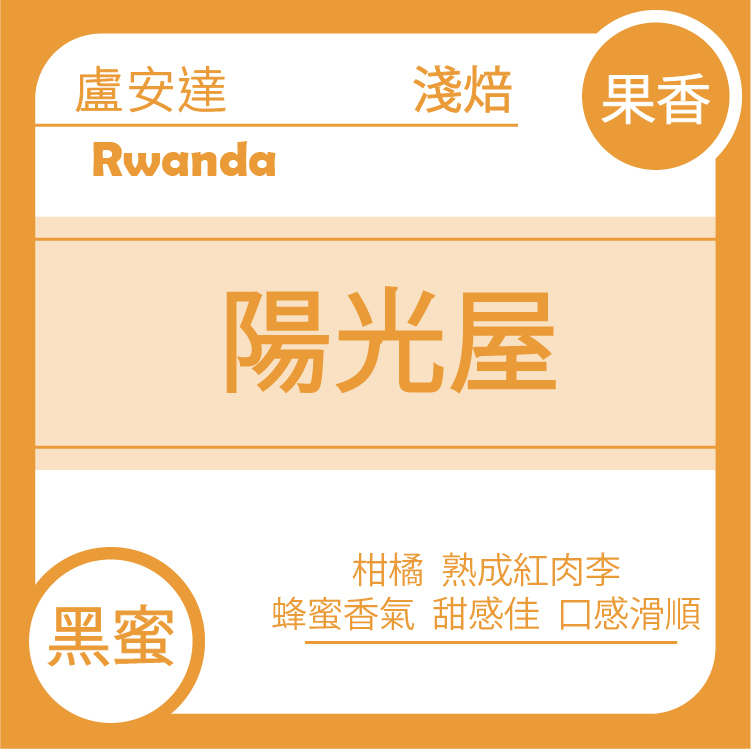 團E【盧安達 如霖朶 陽光屋黑蜜  客製化微批次】七月單品