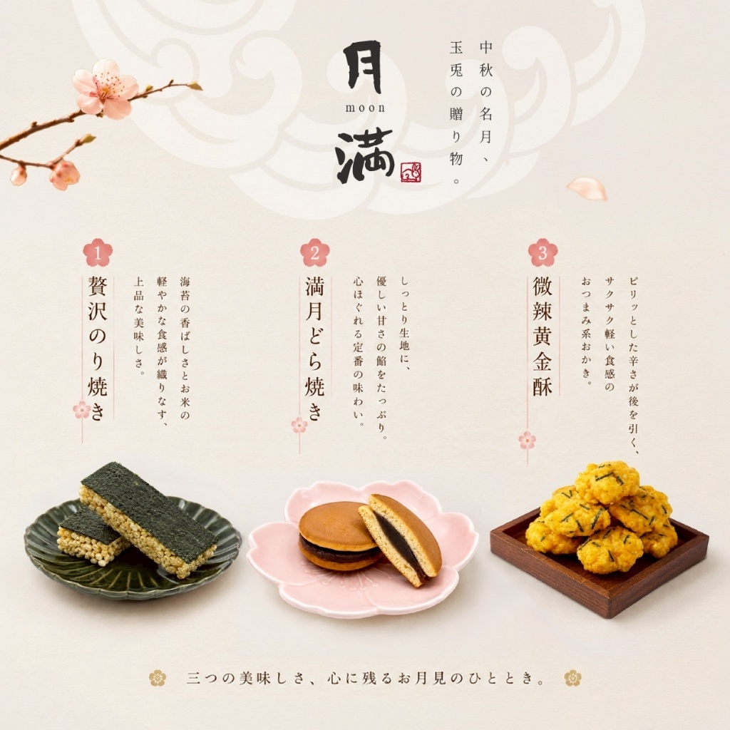 WSBB12286  2026中秋限定 玉兔映月・和風三味日本布包菓子禮盒 (贈限定提袋)（9月上旬）