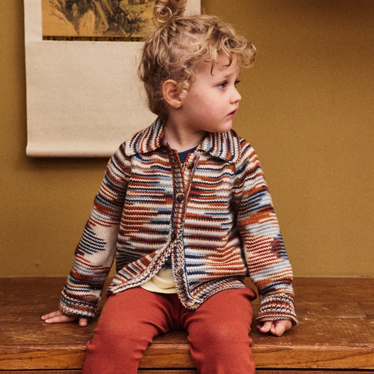 Misha & Puff 復古混色針織外套 Motley Cardigan - Neriage Space Dye