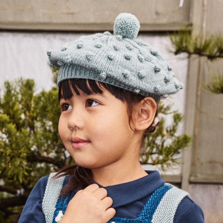 Misha & Puff 球球針織貝雷帽 Popcorn Beret - Onsen