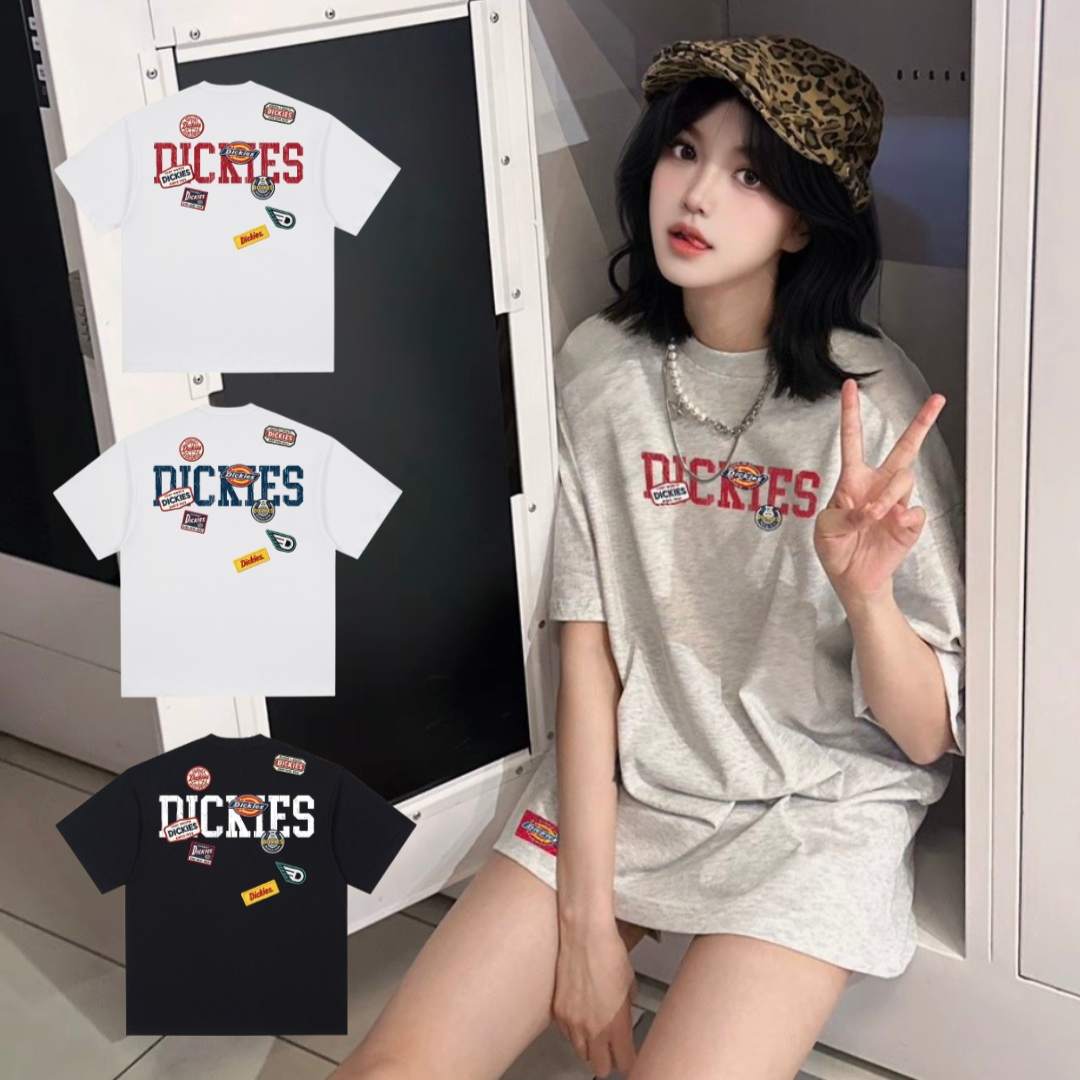 『預購商品』Dickies 美式高街塗鴉貼紙印花重磅短袖T恤 DKU262NKT669-XS-DMTM