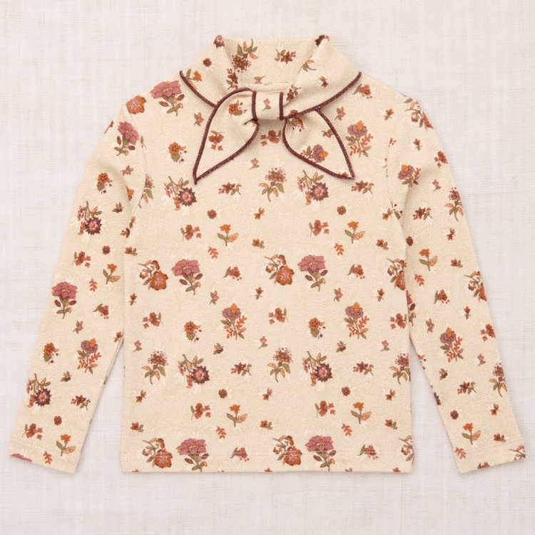 Misha & Puff 秋分花卉領結長袖上衣 Scout Top - String/Antique Rose Holyoke Floral