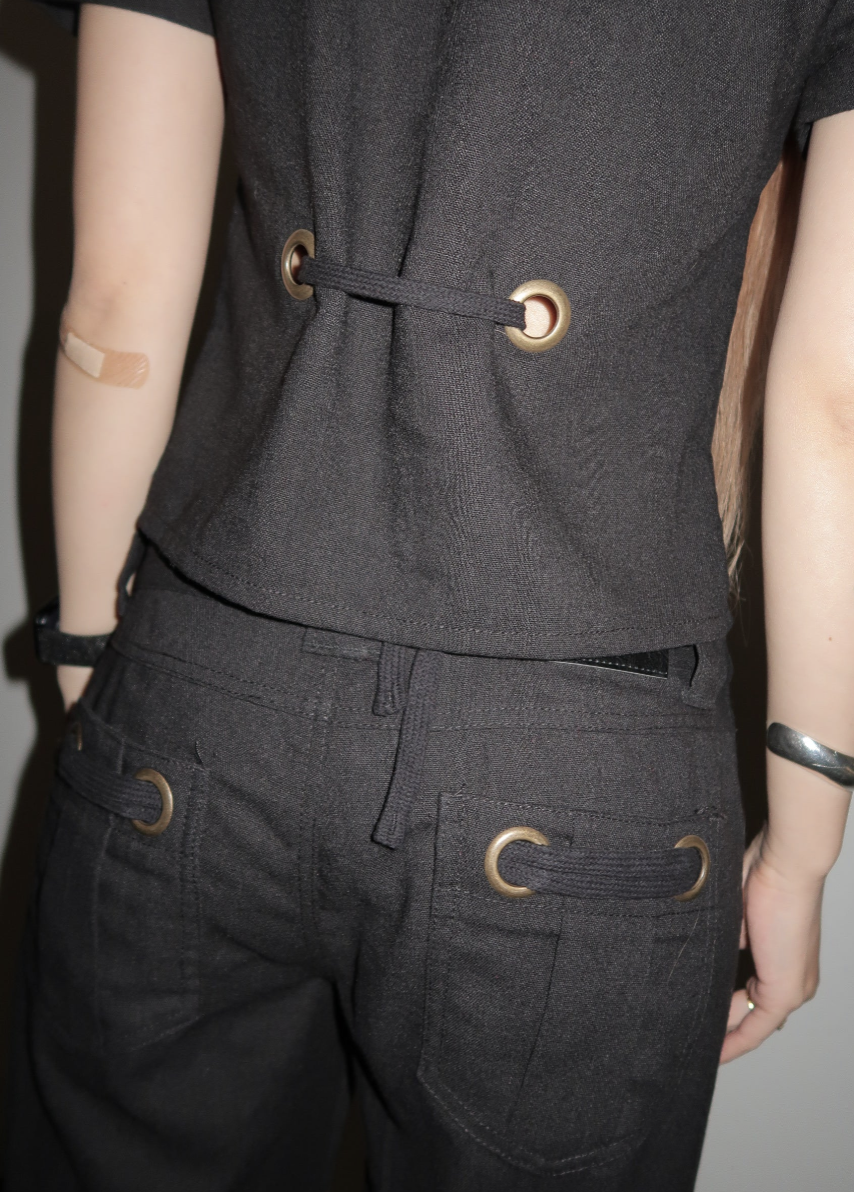 Rayon Linen Napoleon S/S Shirt