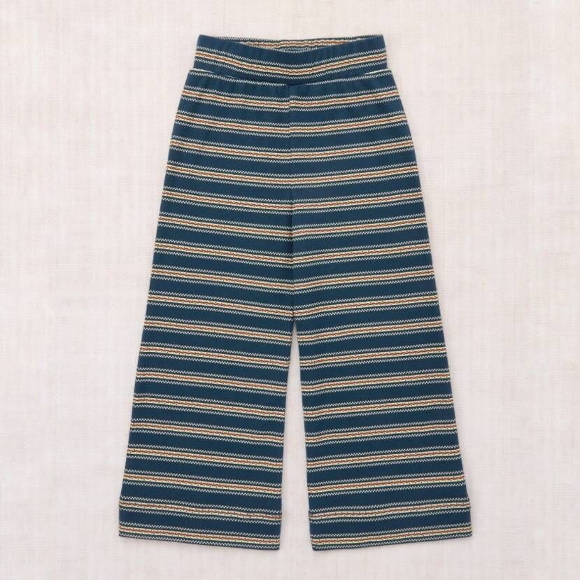 Misha & Puff 條紋A字長褲 A-Pant - Marine Blue Sgraffito