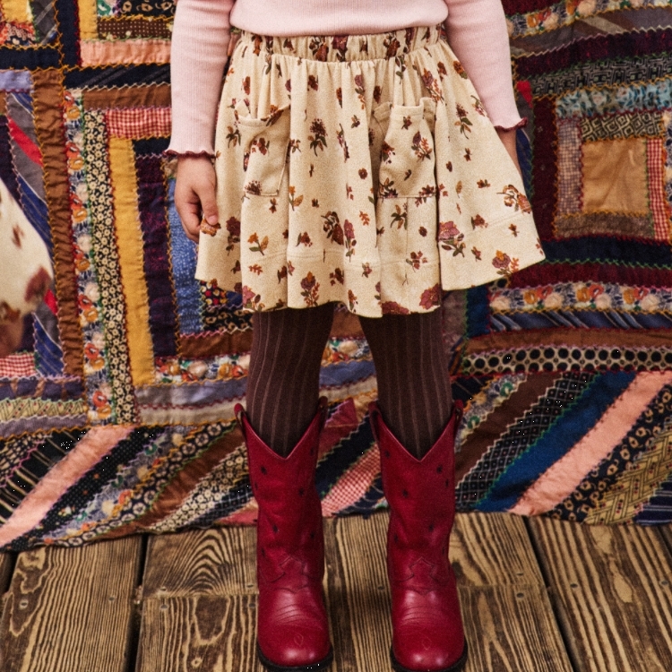 Misha & Puff 秋分花卉大口傘襬短裙 Circle Skirt - String/Antique Rose Holyoke Floral