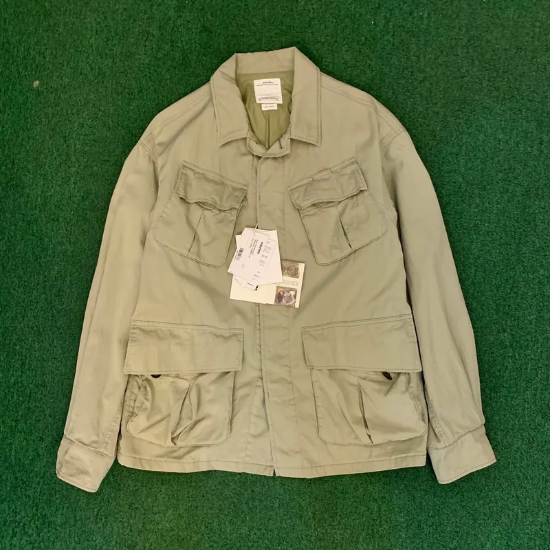 VISVIM TROPICAL COMBAT JKT *NATURAL DYE 天然染 - LT.GREEN SIZE 3 IN STOCK NOW (現貨發售中)