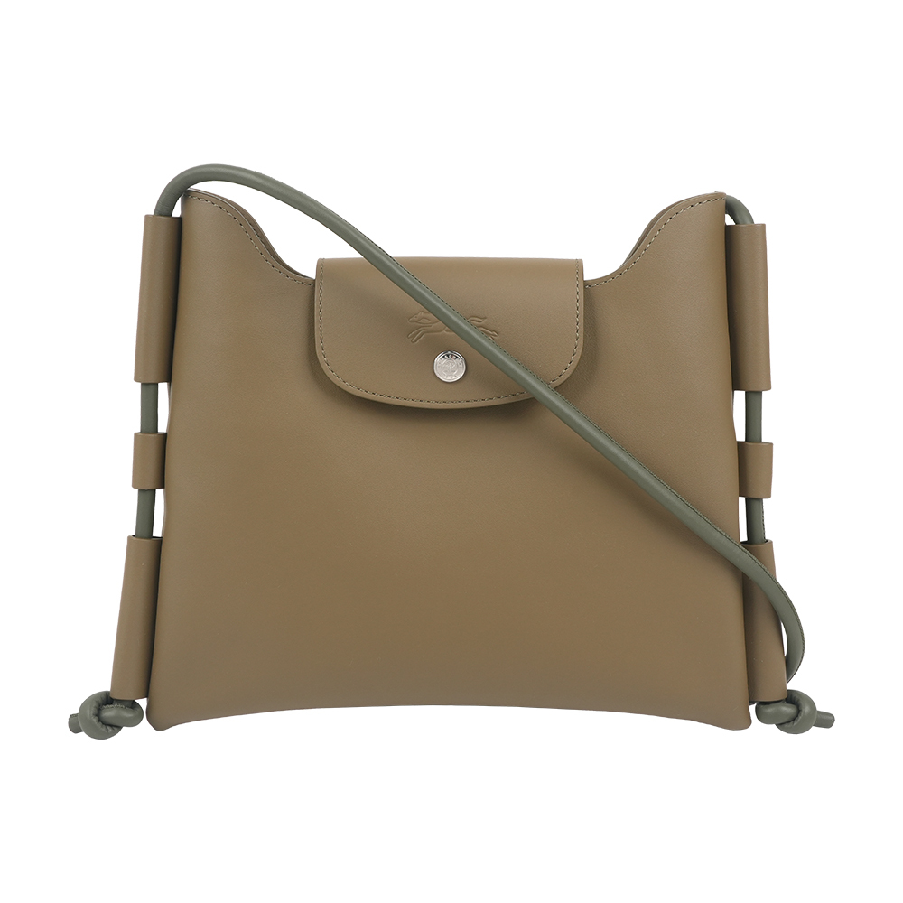 【Longchamp】Le Pliage Xtra S 抽繩飾邊斜背包(橄欖綠)