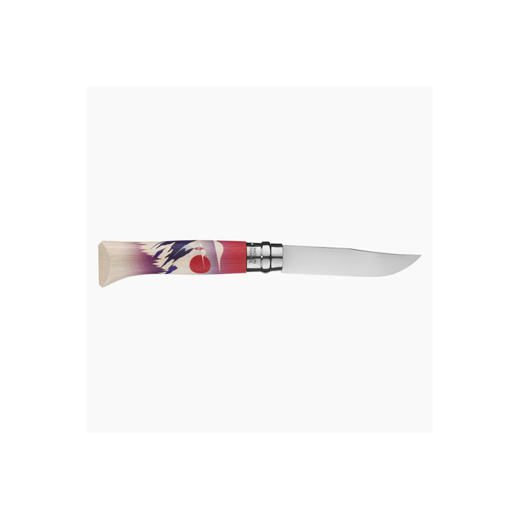 Opinel OP-002445 No. 8 Folding Knife Limited Edition Escapade 8號不鏽鋼尖頭摺刀(限量版) - Elevation
