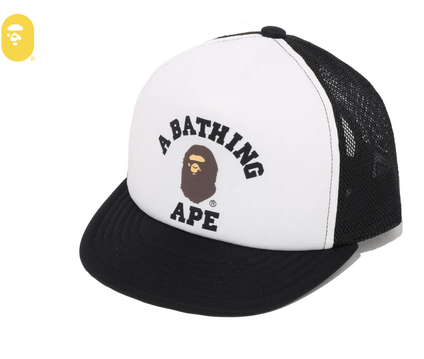 【BAPE兒童配件】0718發售COLLEGE MESH CAP