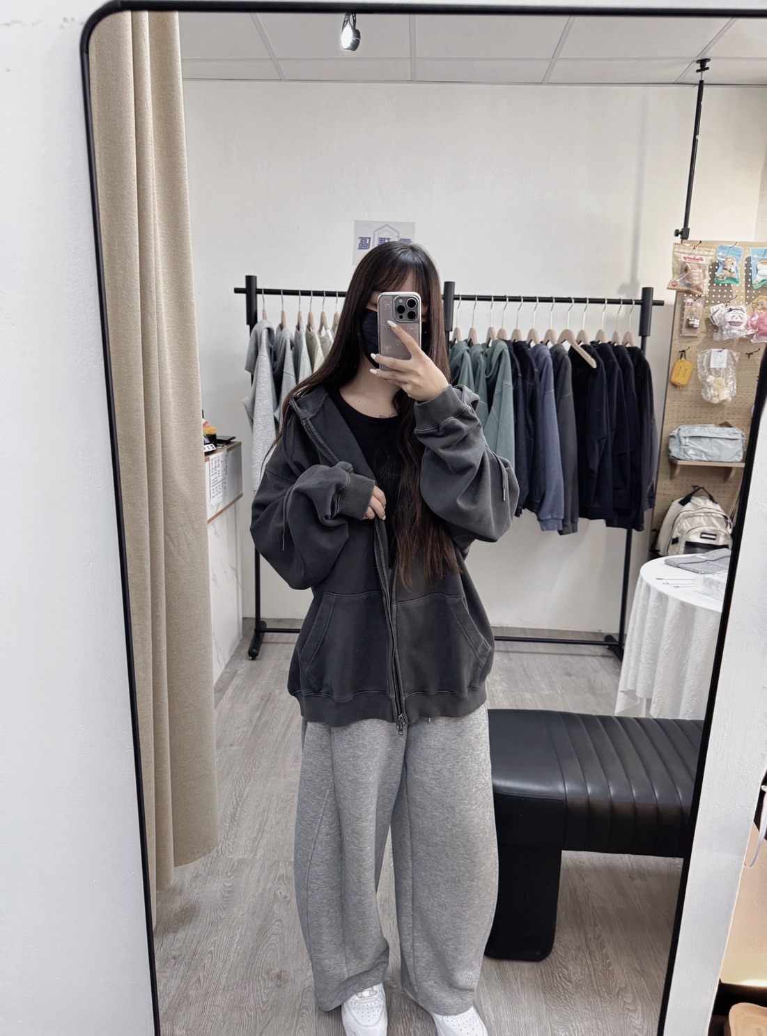 【OWN】TOFFEE 連帽 外套 水洗 刷白 百搭 經典 熱門款 春夏 不分男女 深灰 藍色