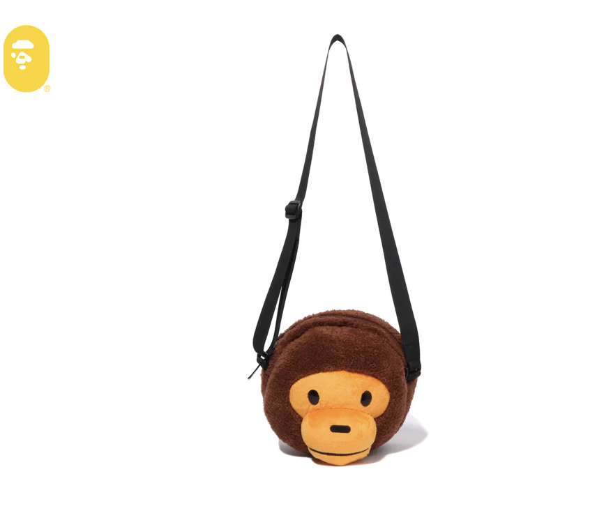 【BAPE配件】0718發售BABY MILO FACE PLUSH DOLL SHOULDER BAG