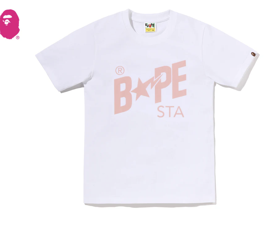 【BAPE女生】0718發售 正反面COLOR DENIM BAPESTA TEE