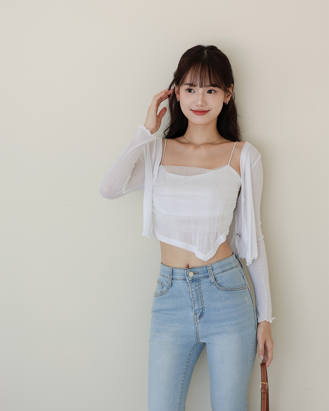 當日出貨  仙女網紗兩件式上衣