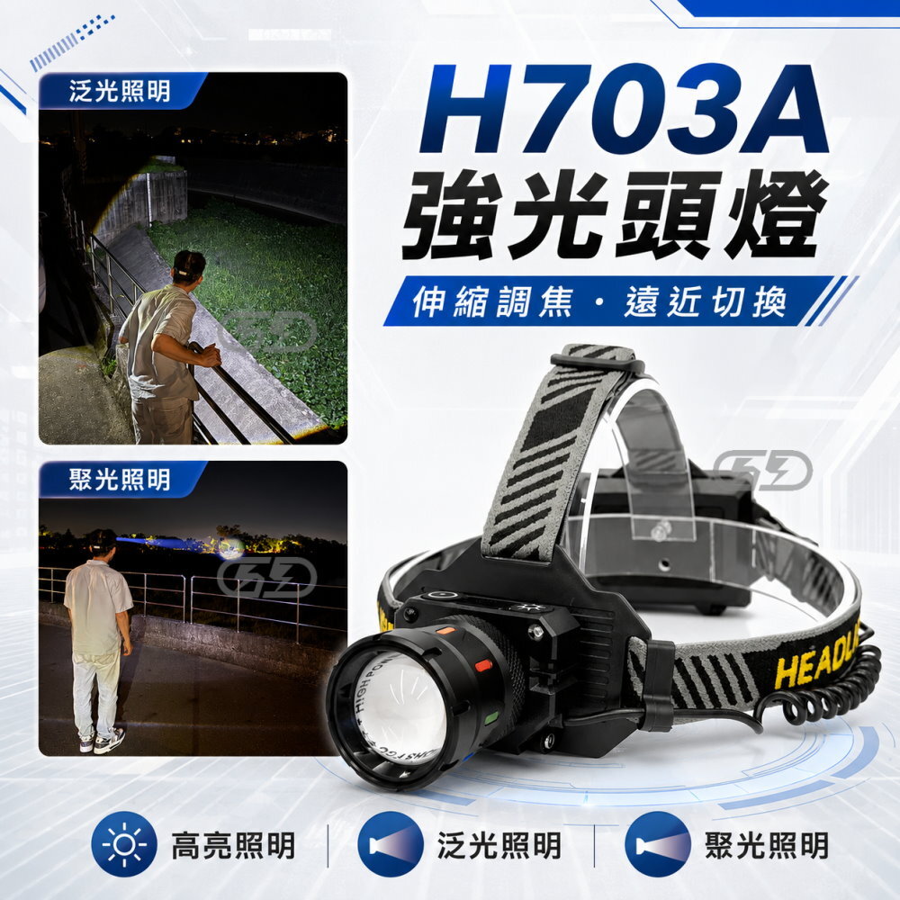 H703A 強光頭燈 晶典光電