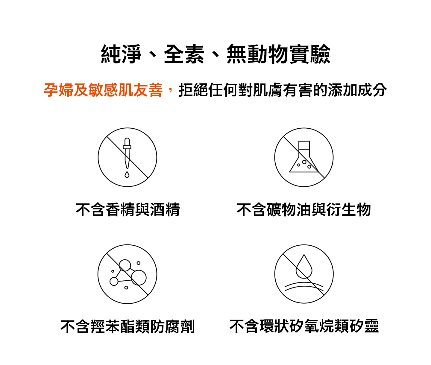 nomel 泉能輕透水凝霜 無添加有害物質溫和配方訴求圖