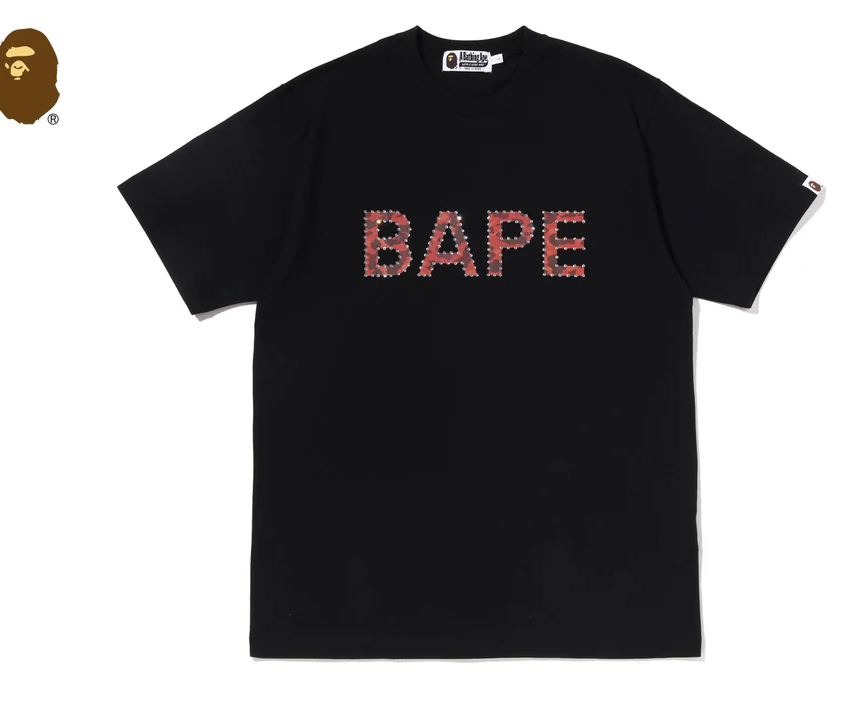 【BAPE男生】0718發售 水鑽 RHINESTONE LOGO TEE