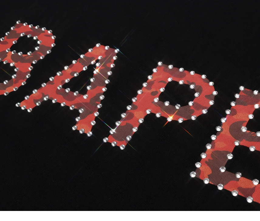 【BAPE男生】0718發售 水鑽 RHINESTONE LOGO TEE