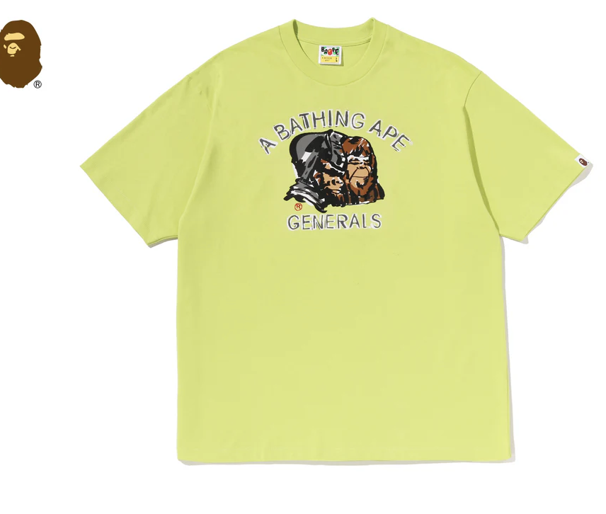 【BAPE男生】0718發售 寬版APE GENERAL HAND DRAWN RELAXED FIT TEE