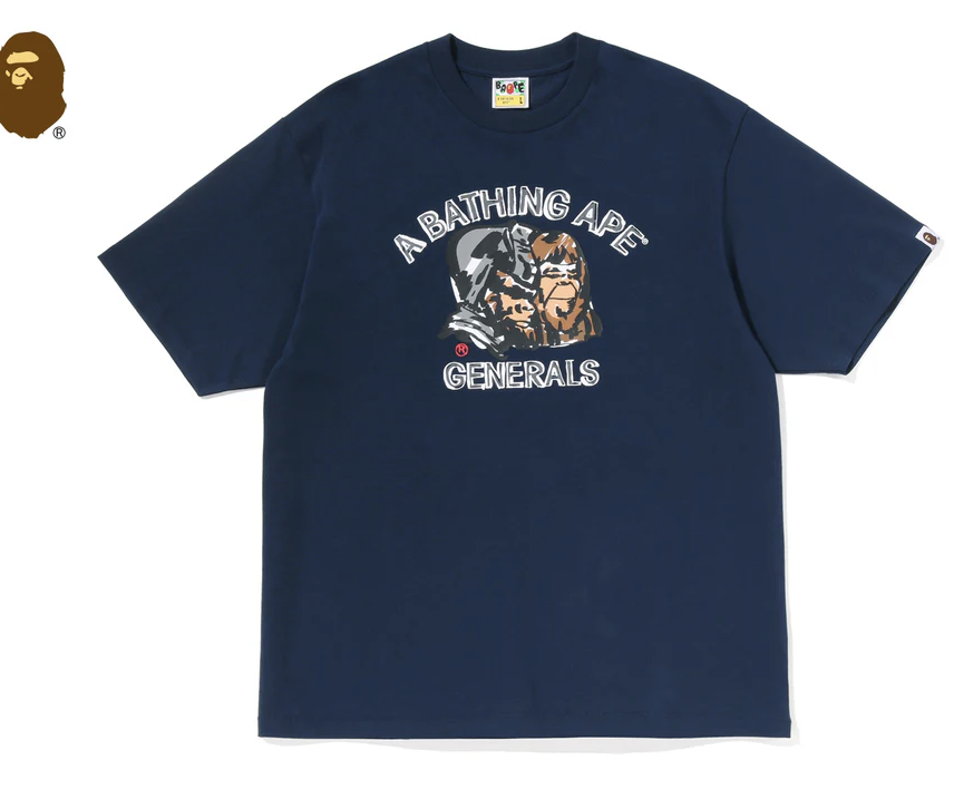 【BAPE男生】0718發售 寬版APE GENERAL HAND DRAWN RELAXED FIT TEE