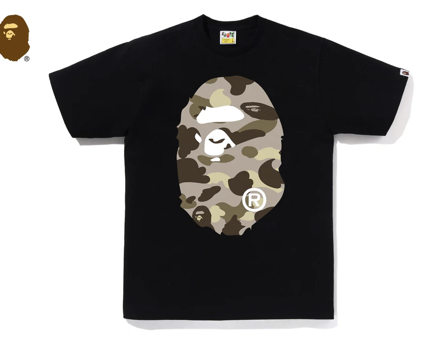 【BAPE男生】0718發售 正反猿人頭COLOR CAMO BIG APE HEAD TEE