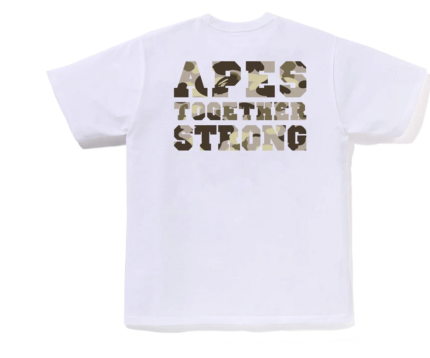 【BAPE男生】0718發售 正反面COLOR CAMO COLLEGE ATS TEE