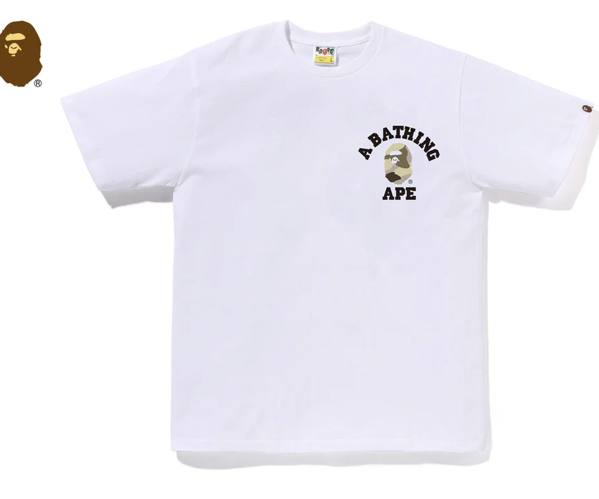 【BAPE男生】0718發售 正反面COLOR CAMO COLLEGE ATS TEE