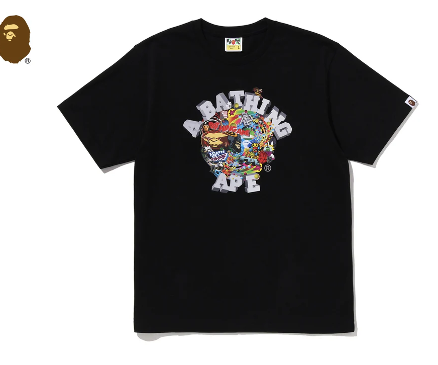 【BAPE男生】0718發售 COLORFUL 3D GRAPHIC COLLEGE TEE