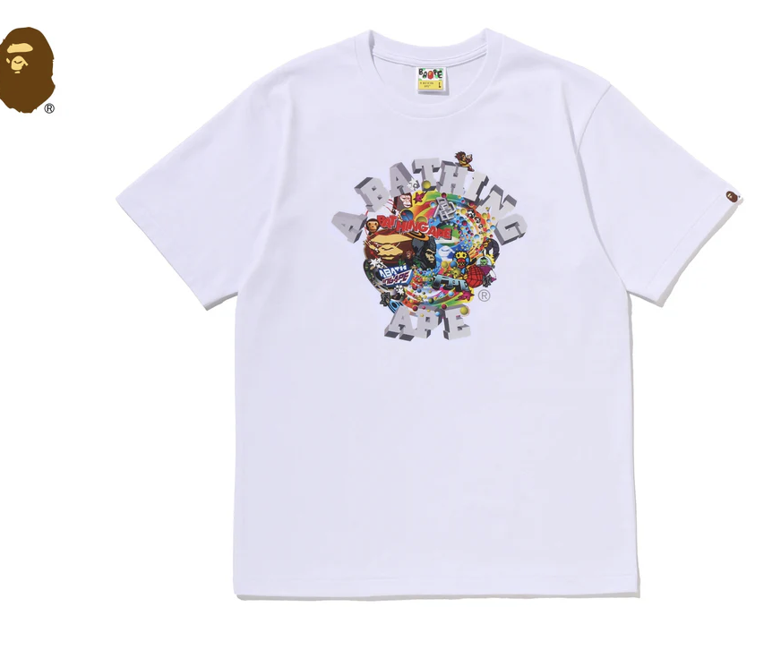 【BAPE男生】0718發售 COLORFUL 3D GRAPHIC COLLEGE TEE