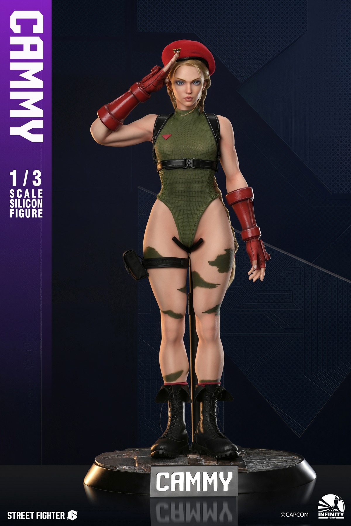 (預訂) 開天工作室 GJKD0004 1/3 街頭霸王6 Cammy 鉑金矽膠可動人偶
