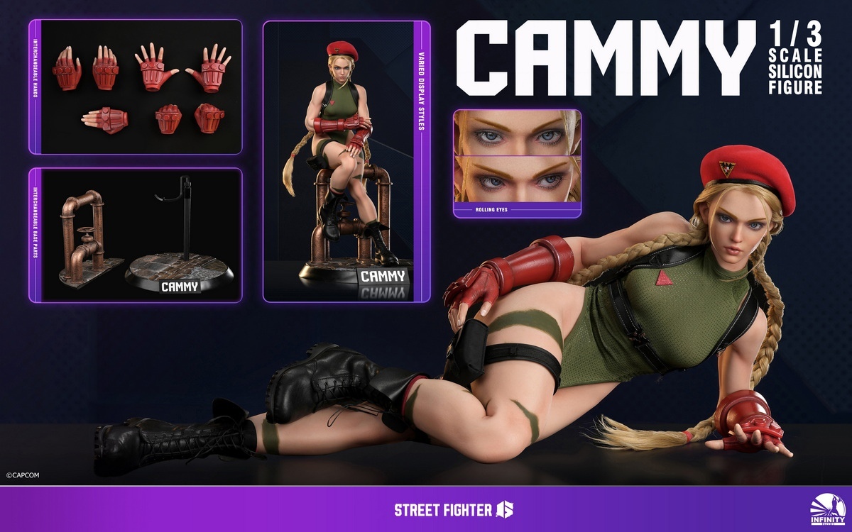 (預訂) 開天工作室 GJKD0004 1/3 街頭霸王6 Cammy 鉑金矽膠可動人偶