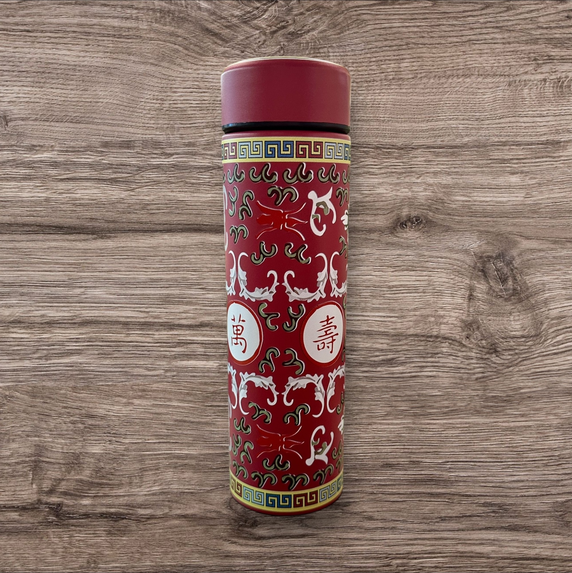 SEON HONG KONG stainless steel thermal bottle - red longevity - 500 ml