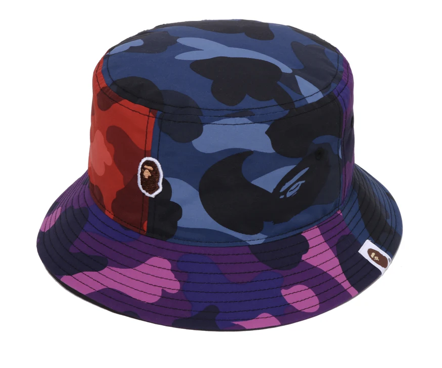 【BAPE配件】0718發售COLOR CAMO CRAZY PATTERN BUCKET HAT