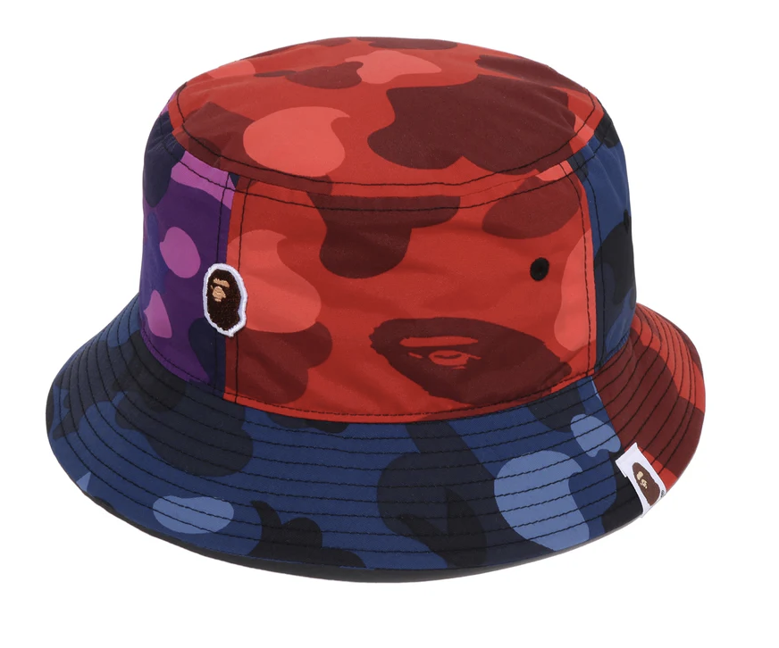 【BAPE配件】0718發售COLOR CAMO CRAZY PATTERN BUCKET HAT