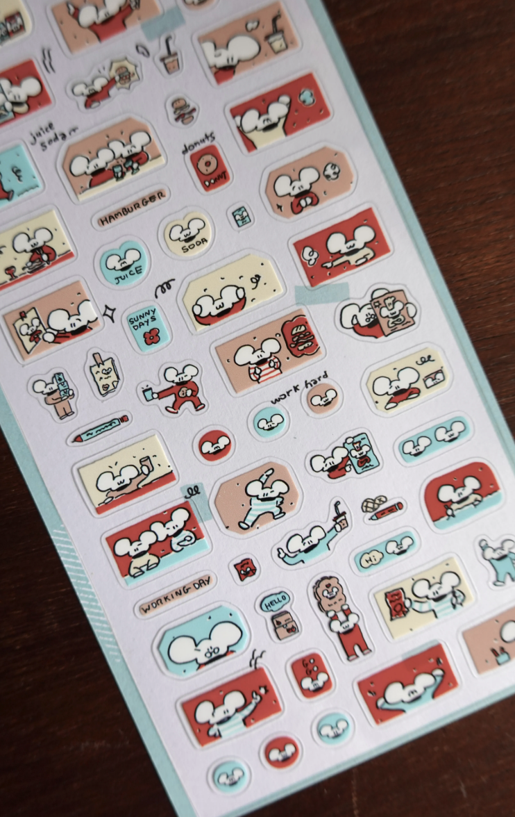 1991w2992｜鼠老闆 Daily Stickers vol.01