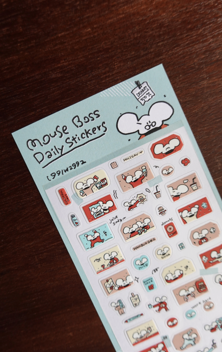 1991w2992｜鼠老闆 Daily Stickers vol.01