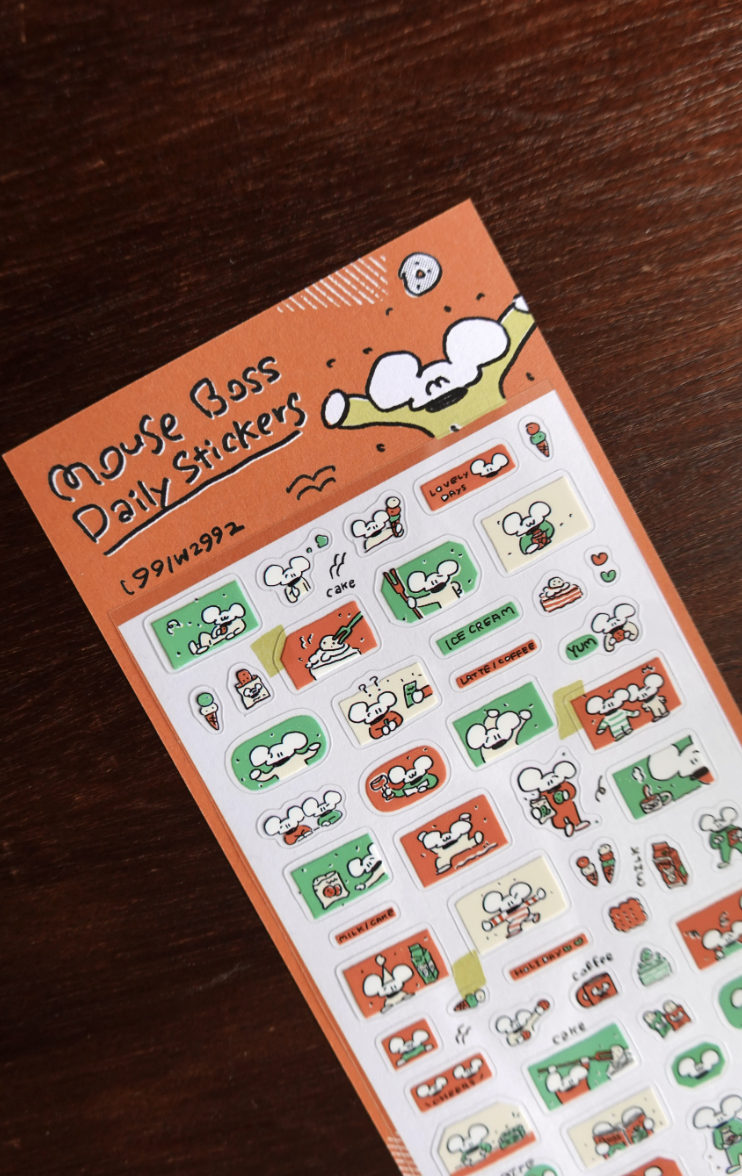 1991w2992｜鼠老闆 Daily Stickers vol.02