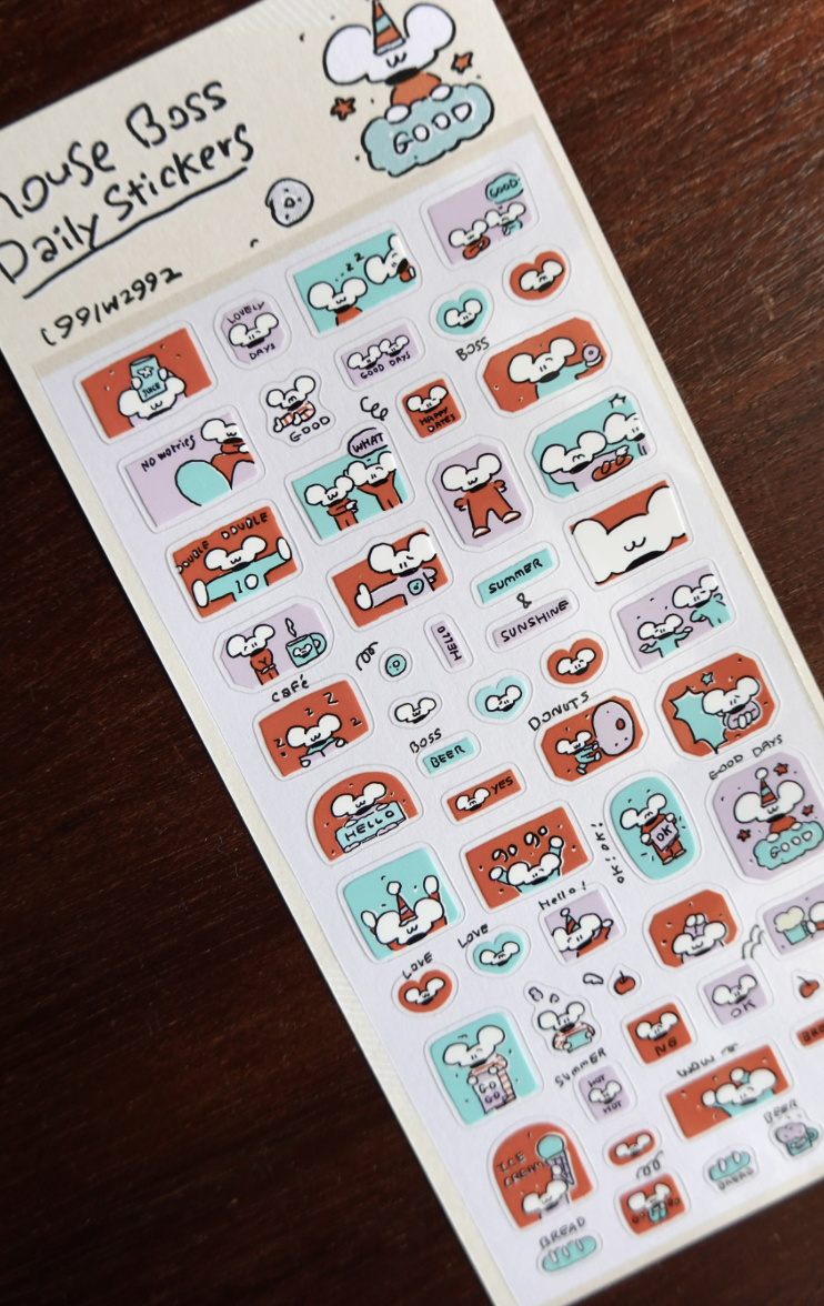 1991w2992｜鼠老闆 Daily Stickers vol.03
