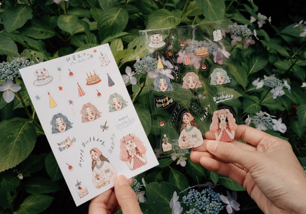 甜蜜生活｜生日快樂 甜蜜祝福 割型貼紙 兩張一組
