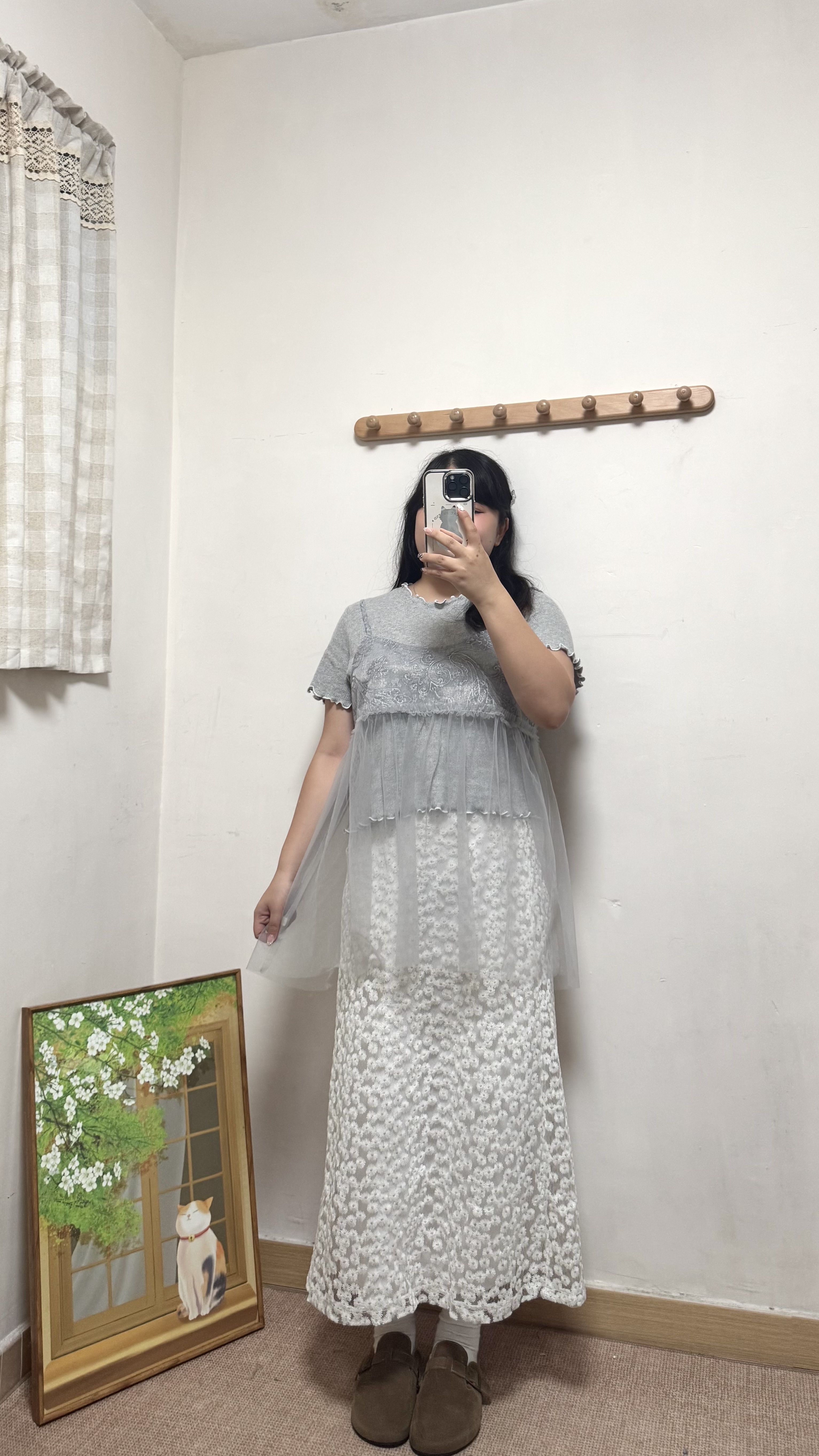 腰果花拼紗外搭