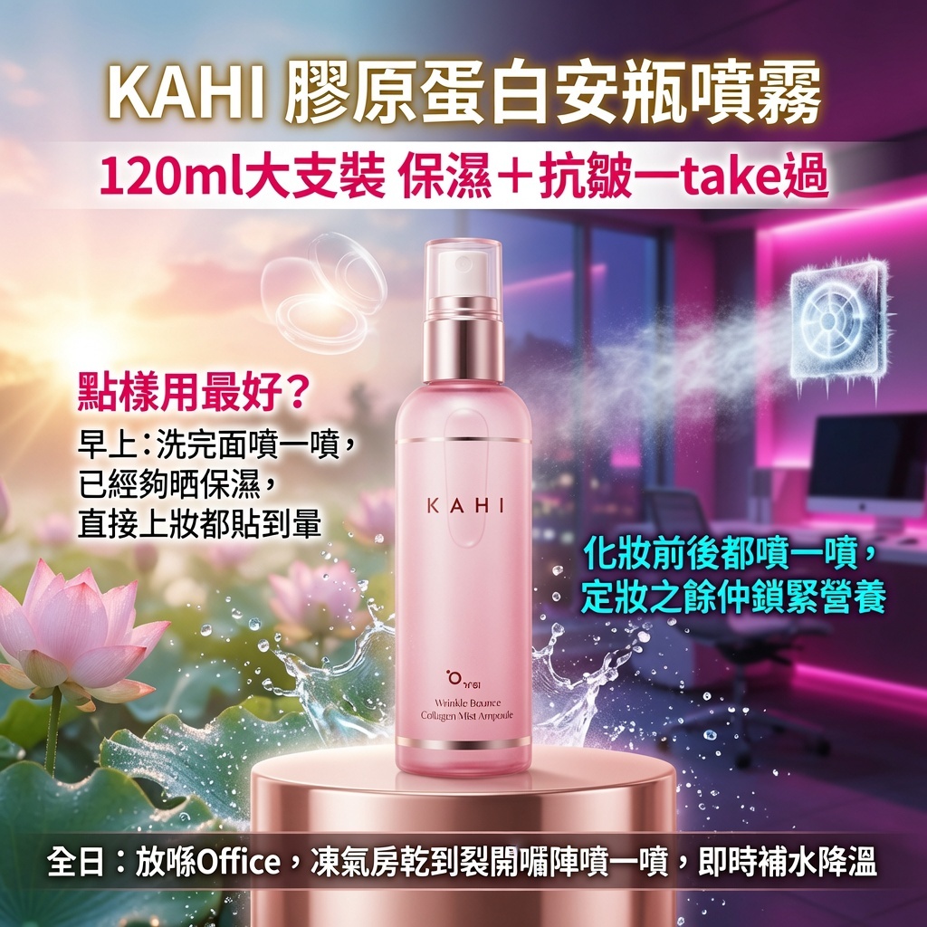 KAHI膠原蛋白安瓶噴霧