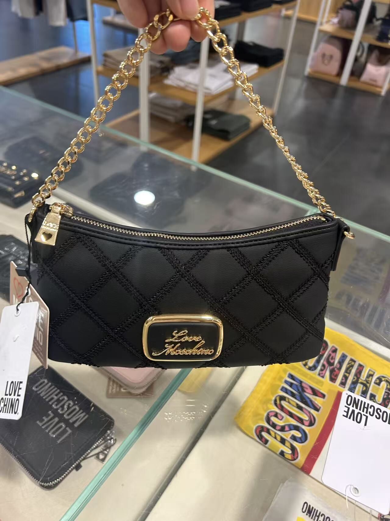 LYS02101 Love Moschino Hobo Bag Small LOVE
