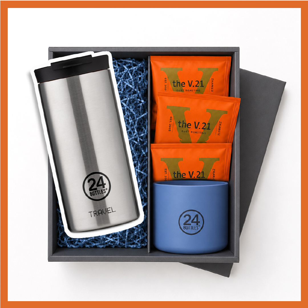 義大利 24Bottles 保溫隨行杯 600ml / 父親節特輯 禮盒組