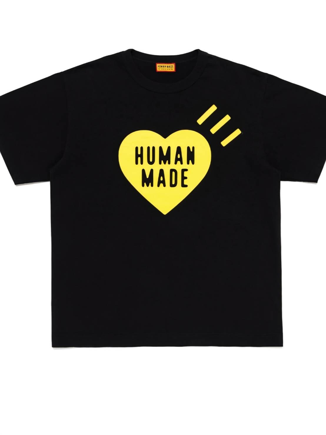 【HUMAN MADE】0718店鋪限定 大阪黃愛心短TEE