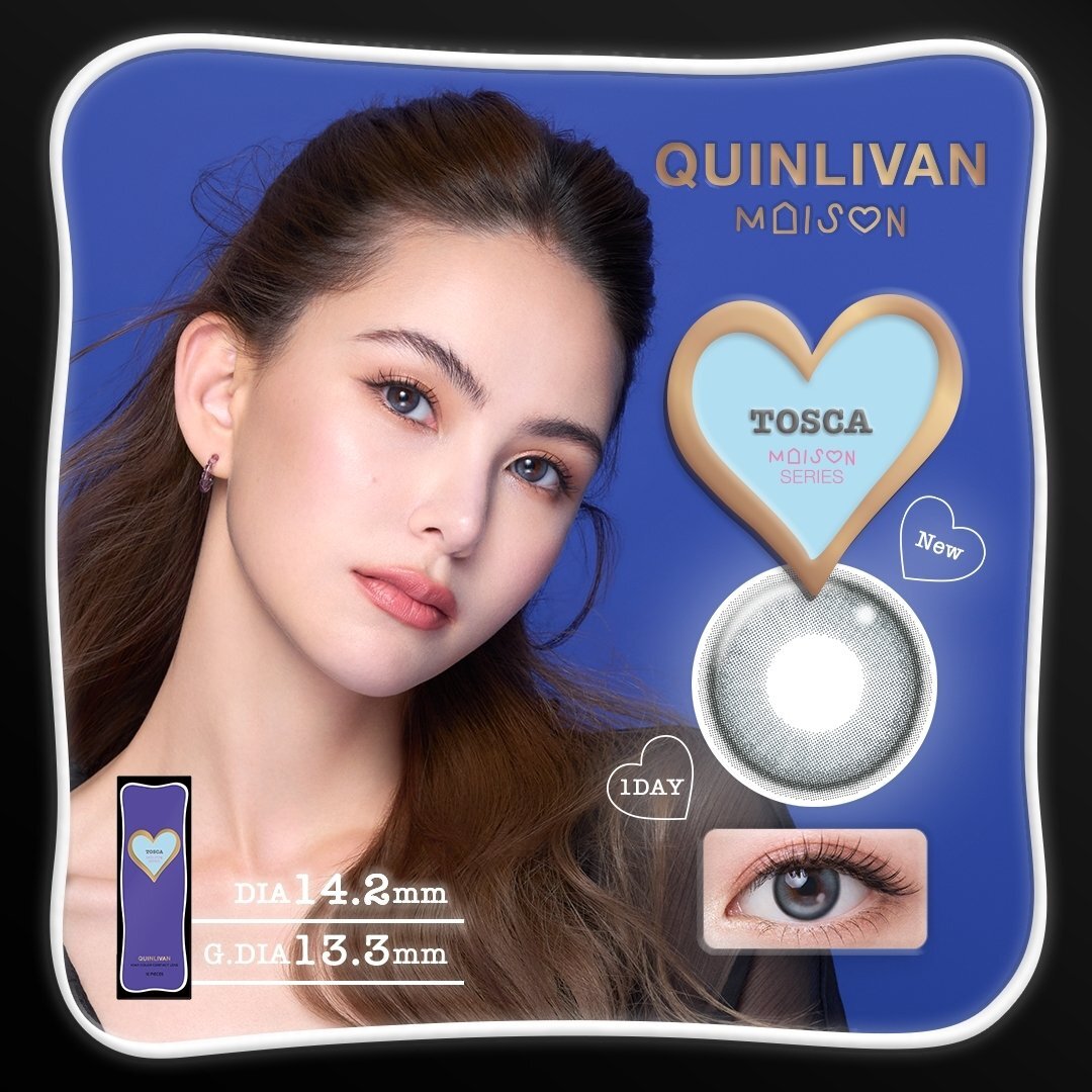 QUINLIVAN Maison Series Color Contact Lens 1Day -Tosca 10pcs/box